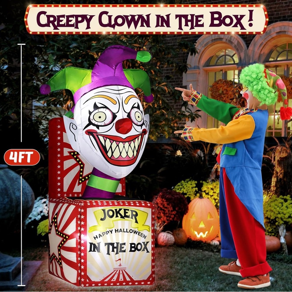 Creepy Clown in the Box Costume
